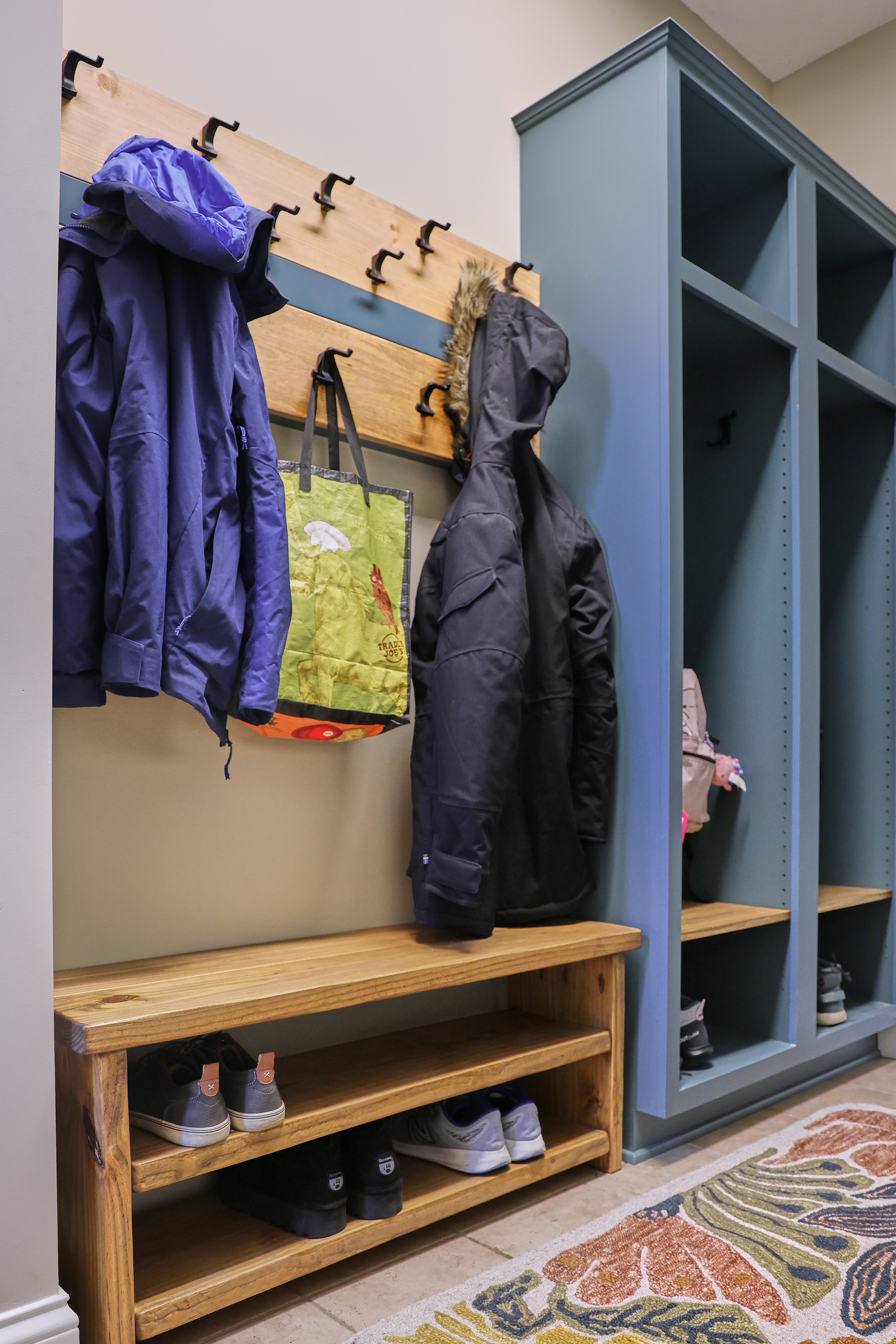 Armatage mudroom detail