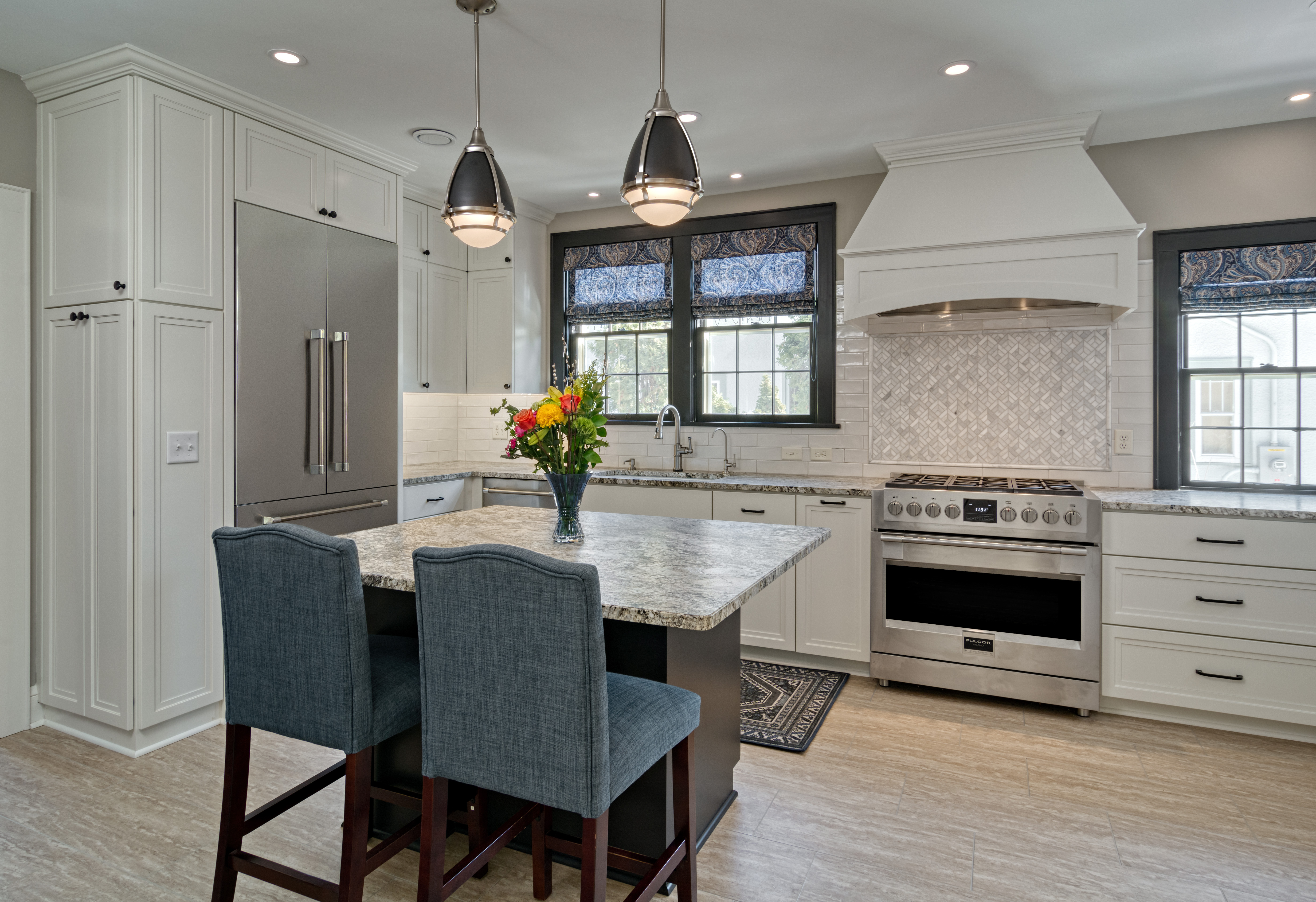 Tangletown kitchen storage and lighting detail